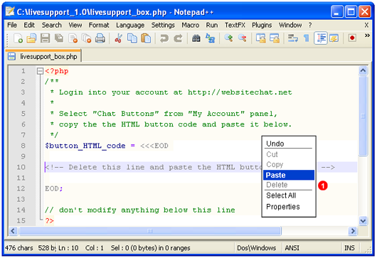 websitechat-paste